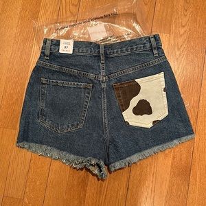 PacSun shorts with cow print pocket